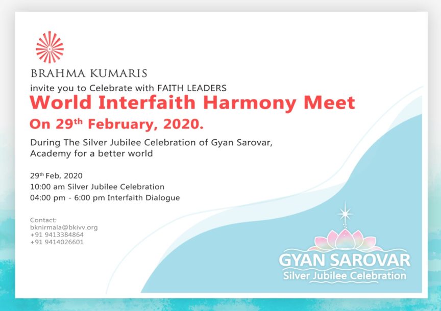 World Interfaith Harmony Meet @ Gyan Saroval